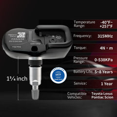 Marsflex sensor close-up of valve stem and housing highlighting durable build