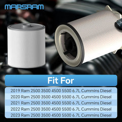Marsram filter housing close-up demonstrating durable construction and sealing