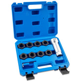 Marvelity front case open showing organized dies and quick access for repairs