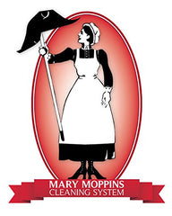 Mary Moppins pad next to bucket showing 13-inch size fits standard buckets for convenience