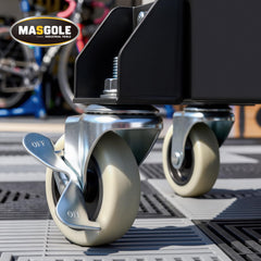 Masgole under-seat metal tool tray with five compartments, keeps essential tools organized