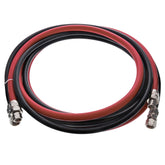 Master Airbrush front view of 12-foot hose assembly showing fittings and bundled kit, professional ready
