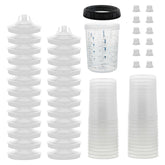 Master Airbrush MPS front packaging showing 25 liners and lids, speeds job changeovers