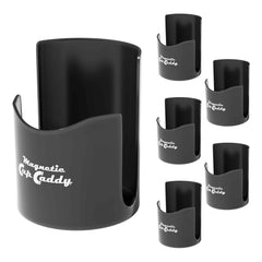 Master Magnetics front view of black cup caddy showing durable finish and compact size