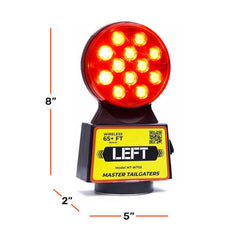 Master Tailgaters mounted on trailer in use showing reliable wireless signaling for safer towing