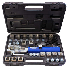 Mastercool front view of flaring kit showing durable construction and organization benefit