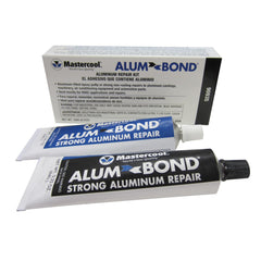 Mastercool alum bond front tube showing label and paste benefit for durable repairs