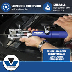 Mastercool hydraulic ram engaged producing consistent flares and reducing fatigue
