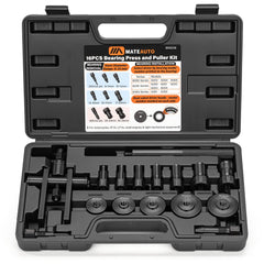 MateAuto front packaging showing full 16-piece kit and organized case for quick identification and portability