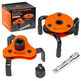 MateAuto front view of wrench set showing compact case and included adapter benefits