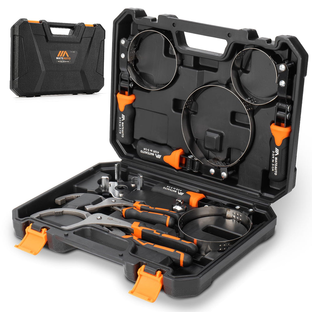 MateAuto front packaging showing full 8-piece set and case for convenient storage
