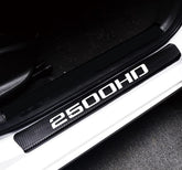 MAXDOOL front door sill protector kit shown on truck improving entrance aesthetics