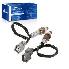 MAXFAVOR front packaging showing both oxygen sensors and model fitment for quick identification