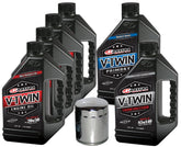 MaxHiflo kit front packaging showing all included oils and chrome filter for ready service