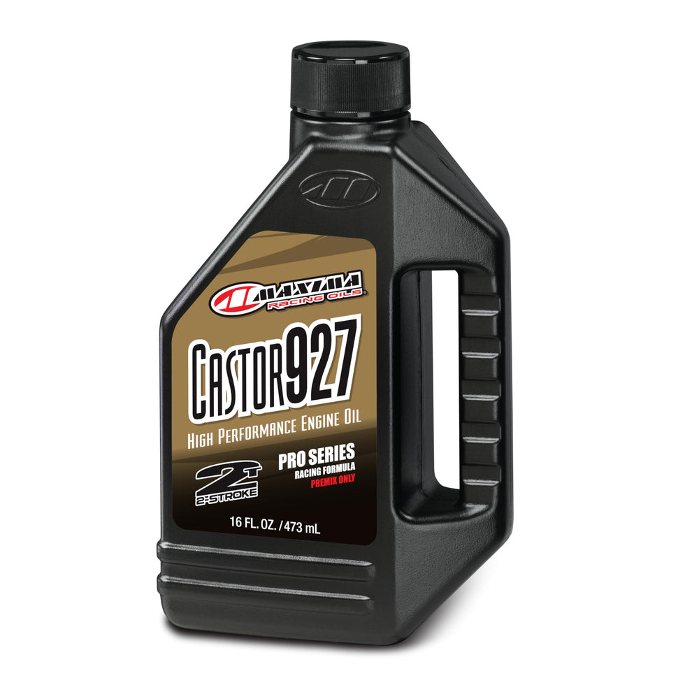 Maxima Castor 927 front label showing product and race-grade protection