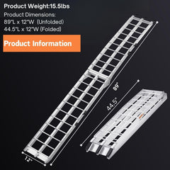 MAXIVAMN open ramp length illustrating gentle approach angle for safer loading