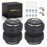 maXpeedingrods front view of air spring two-pack showing contents and benefit