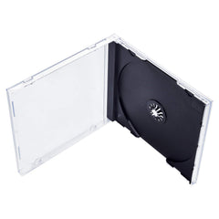 Maxtek jewel case with disc inside demonstrating secure storage and presentation
