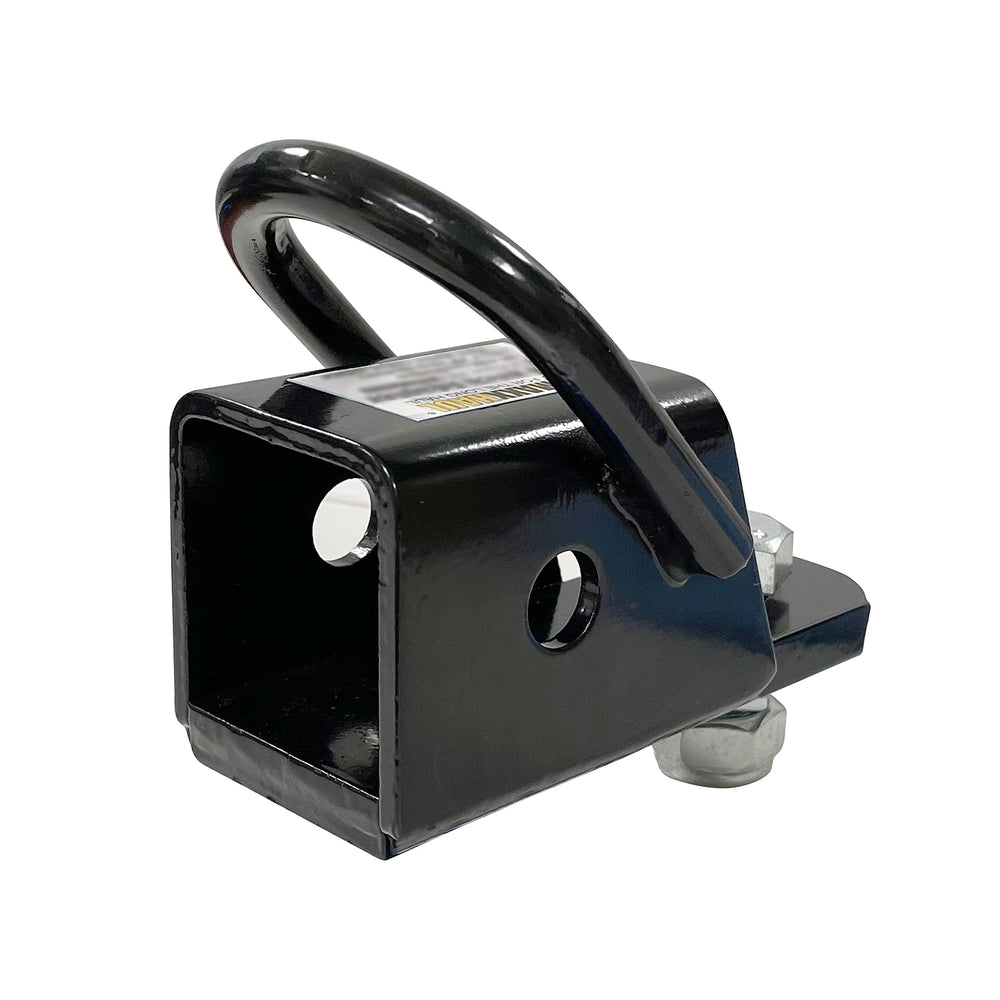 MAXXHAUL front view of bolt-on 2 inch receiver showing solid fit and secure towing