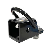 MAXXHAUL front view of bolt-on 2 inch receiver showing solid fit and secure towing