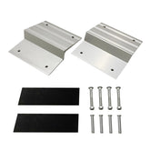 MAXXHAUL front view of two aluminum ramp tops showing durable finish and fit benefits