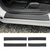 Maxzina front view of door sill protector packaging showing fitment details and quick benefit