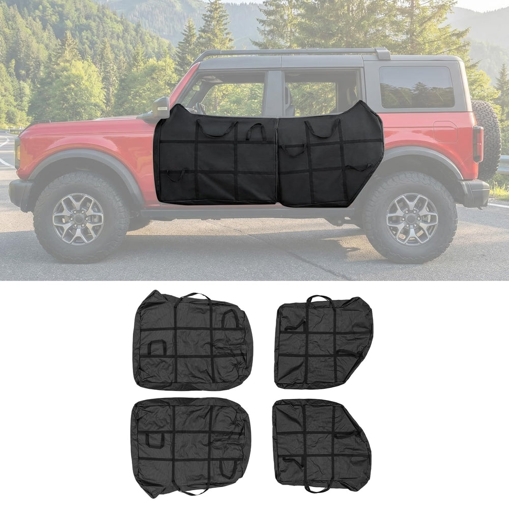 Maxzina front door bag full view showing fit and protection