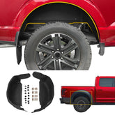 Maxzina rear wheel well liner front packaging showing complete set and benefit of protection