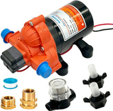 MAXZONE front view of pump showing compact design and mounting points for easy installation