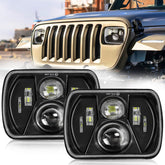 MAYELLO front view of sealed-beam headlight showing improved brightness benefit