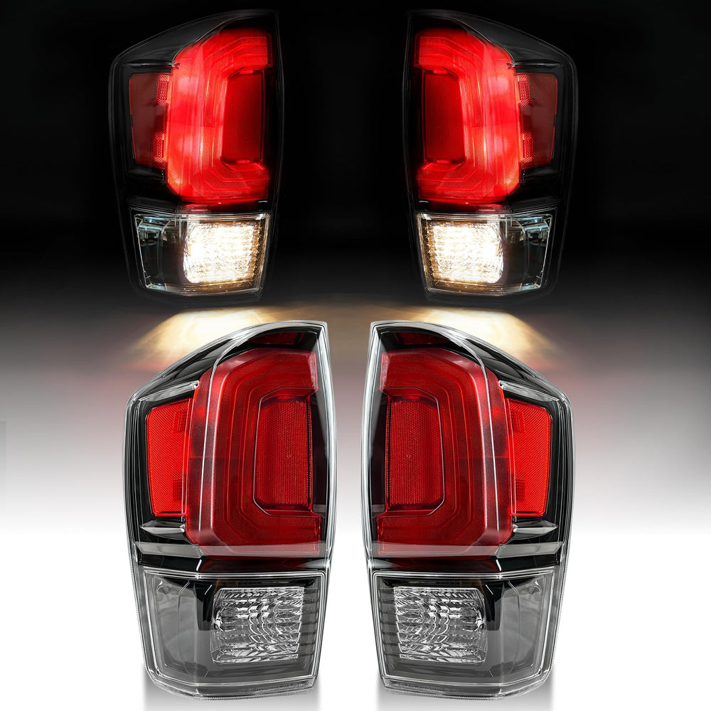 MAYELLO front view of tail light showing sleek black finish and modern styling benefit