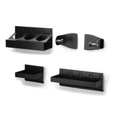 Mayouko front view of 4-piece tray set showing organized storage benefit