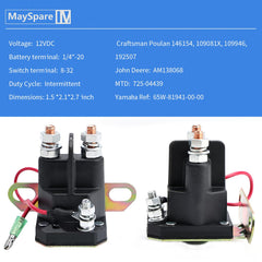 MaySpare solenoid terminal closeup showing three posts for easy plug-in