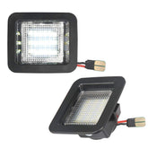 MbuyDIY front view of LED license plate lamp assembly showing fit and finish benefits
