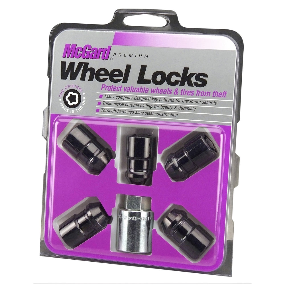 McGard 24526 wheel lock mounted on wheel showing secure fit and corrosion resistance