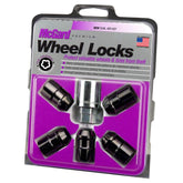 McGard 24548 front view of packaged five locks and one key showing complete kit benefits