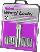 McGard 25257 front view showing chrome tuner wheel locks and clean finish