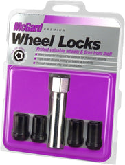 McGard tuner cone seat lock installed on alloy wheel demonstrating flush fit and style