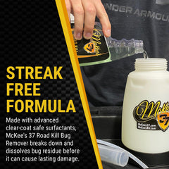McKee's 37 spray action dissolving bug splatter for easier cleanup