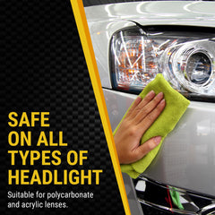McKee's 37 spray bottle in use protecting a headlight for longevity