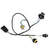 MDEOOSKY front view of headlight harness showing plug and wires for easy replacement