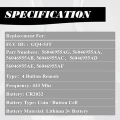 MechanMagic view of battery installed inside fob, ensures immediate use