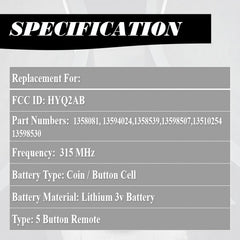 MechanMagic 5-button layout image showing remote start, lock, unlock, trunk and panic functions