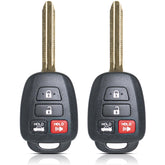 MechanMagic front view of two fobs showing buttons and shape, clear replacement option