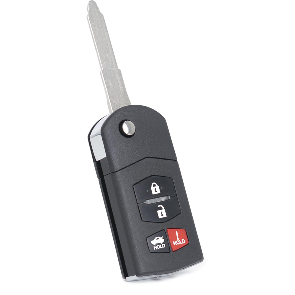 MechanMagic front key fob showing buttons and design for quick recognition