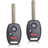 MechanMagic front view of the two replacement key fobs showing button layout and branding for easy recognition