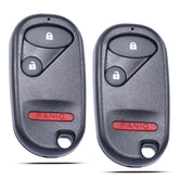 MechanMagic front view of two remotes showing three-button layout and easy replacement benefit