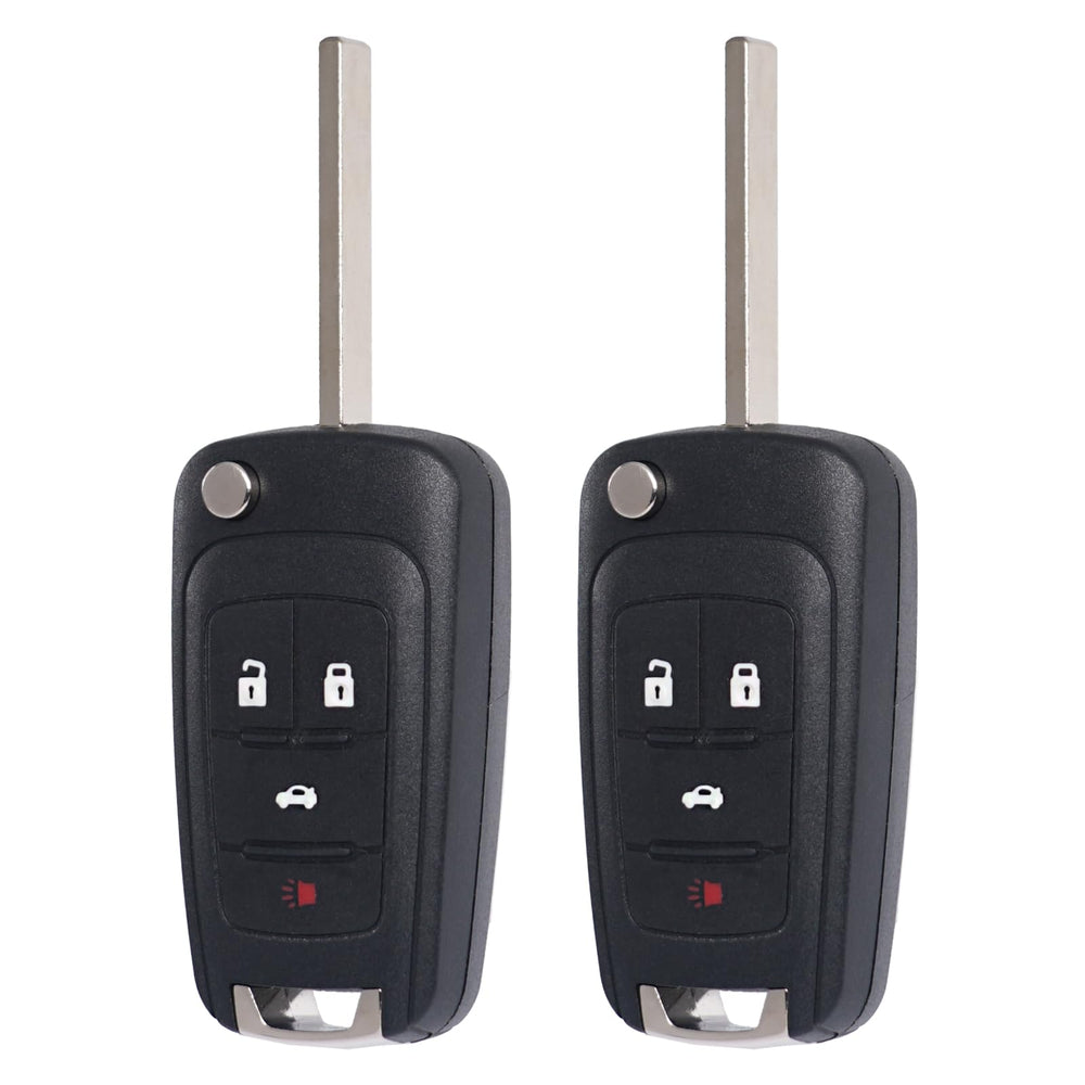 MechanMagic front view of two fobs showing button layout and fit benefits