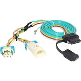MECMO front connector view showing the 4-pin flat plug and quick hookup benefit