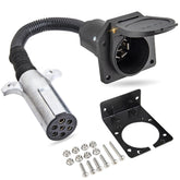 MECMO front connector view showing plug shape and quick connection benefit